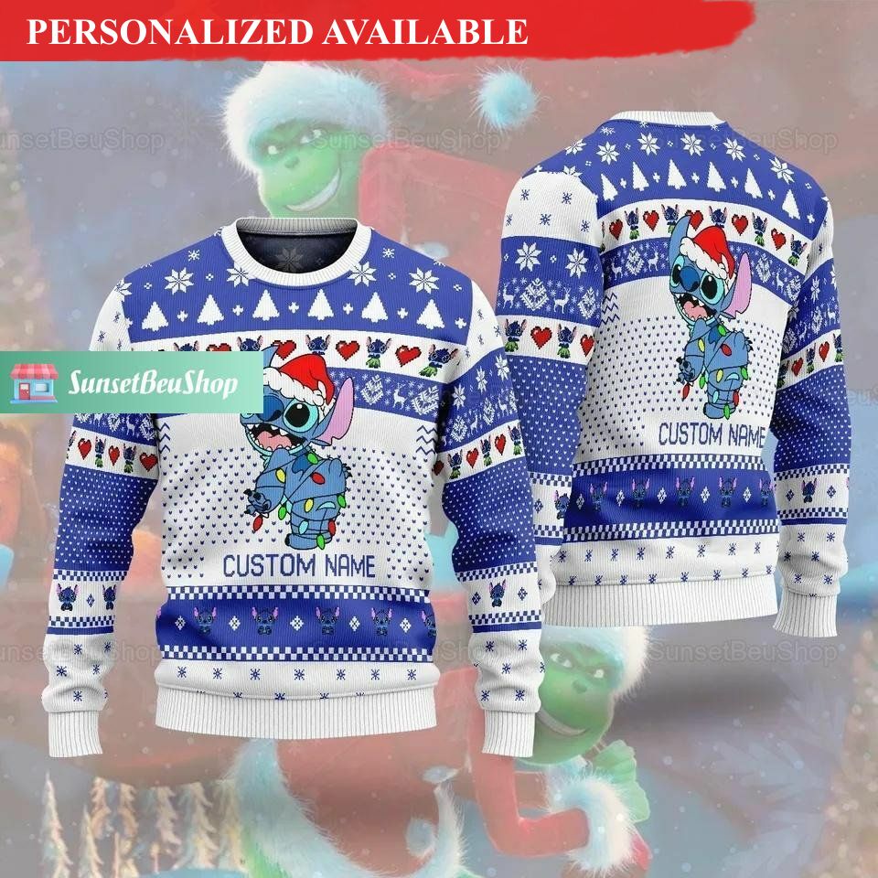 christmas stitch ugly sweater disney stitch sweater 8659