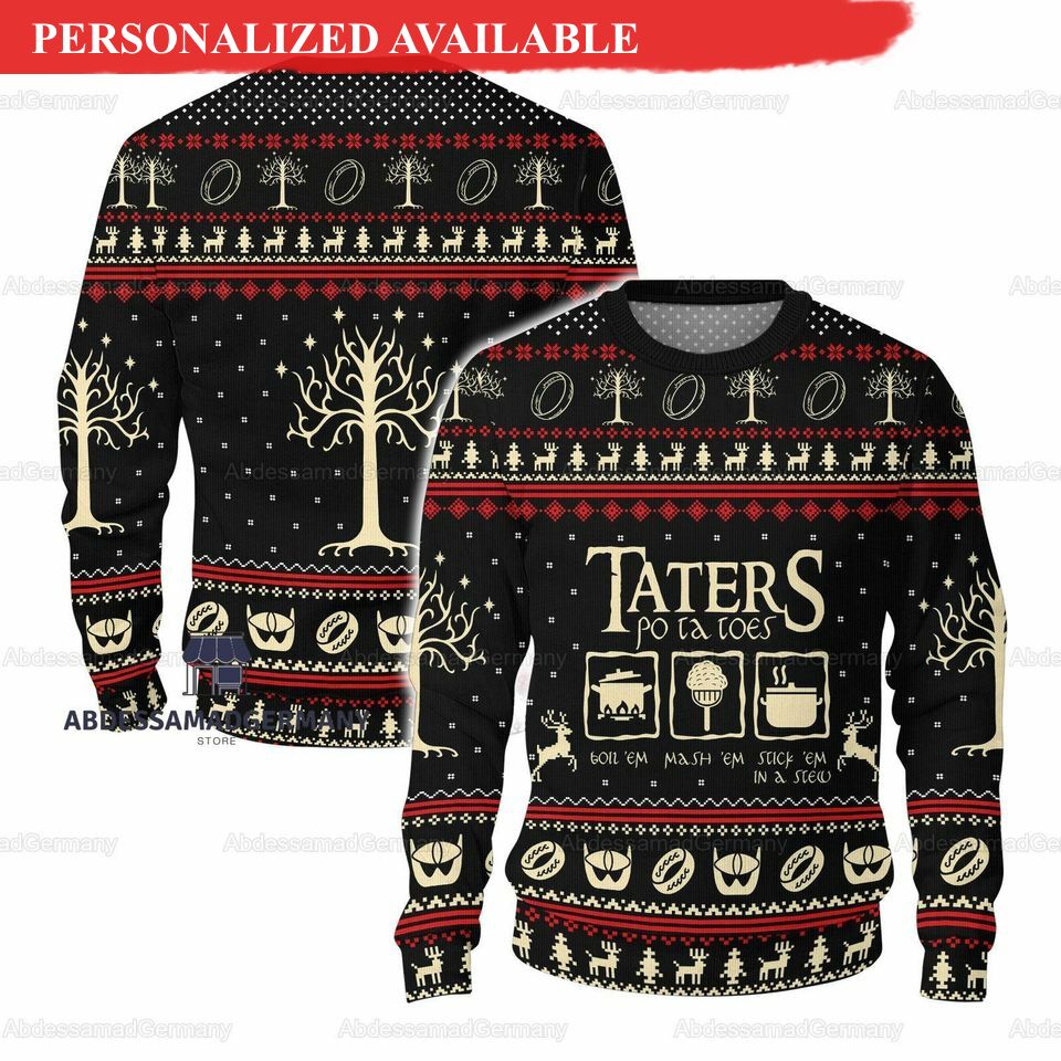 christmas taters potatoes sweater taters potatoes sweater 7216