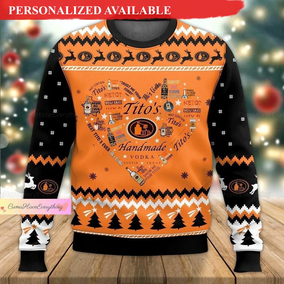 christmas titos heart ugly sweater tito 039s handmade christmas sweater 2434