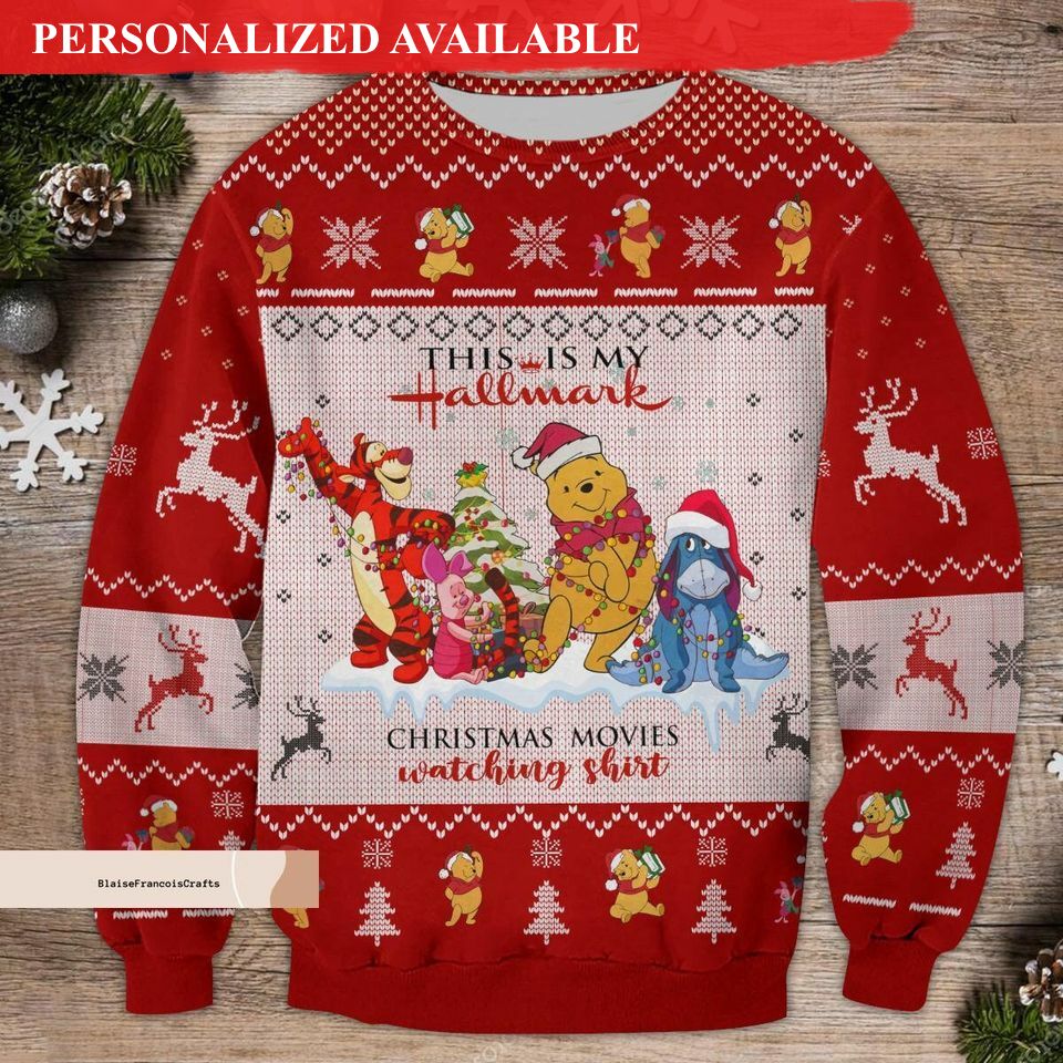 christmas winnie the pooh sweater pooh bear christmas sweater 7193