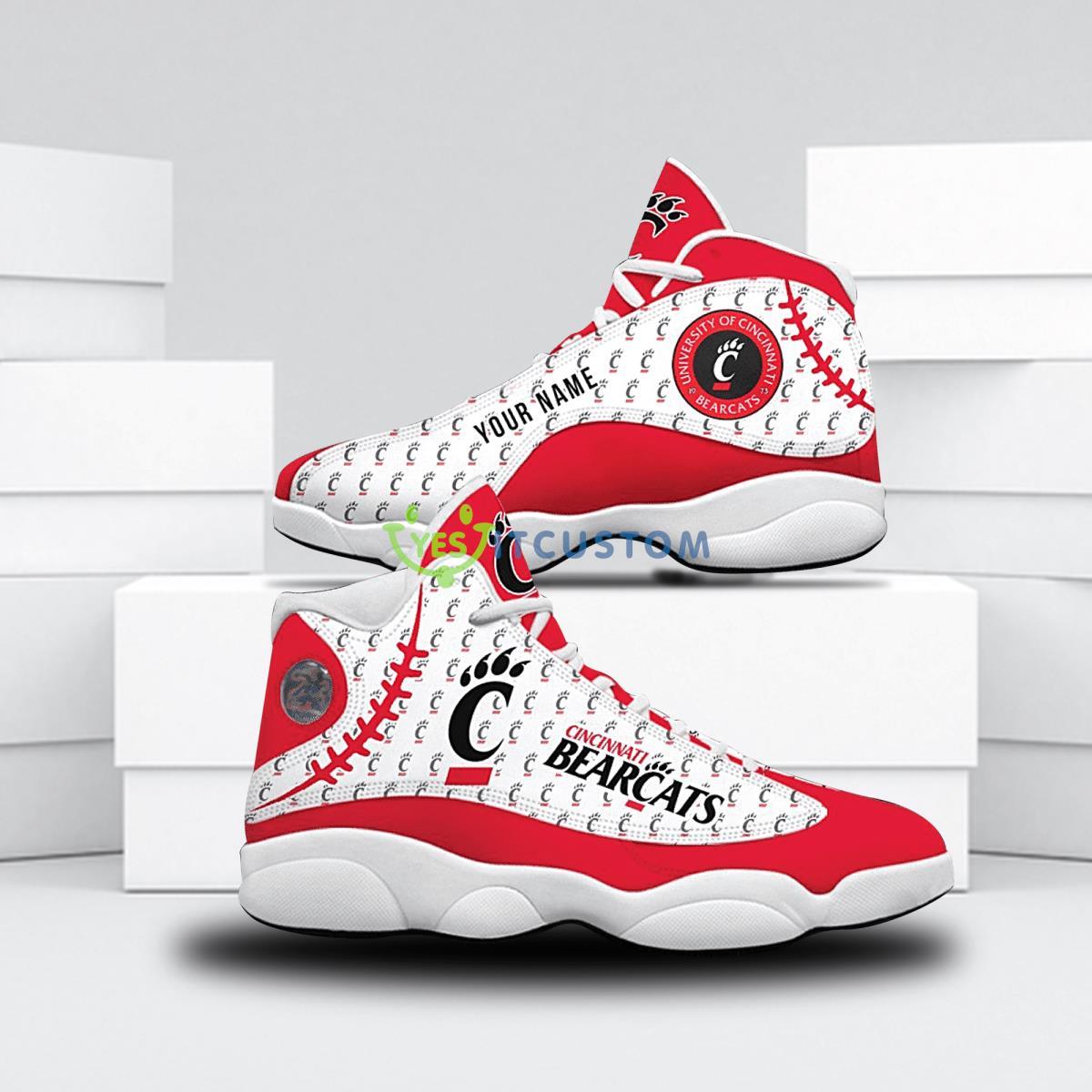 cincinnati bearcats football team style custom name air jordan 13 shoes