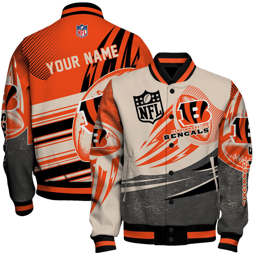 cincinnati bengals aop varsity jacket baseball jacket all over print wf v10 lyvmn