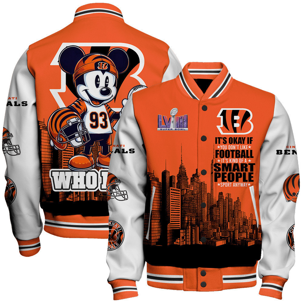 cincinnati bengals nfl baseball varsity jacket baseball jacket all over print stm v5 zwlja