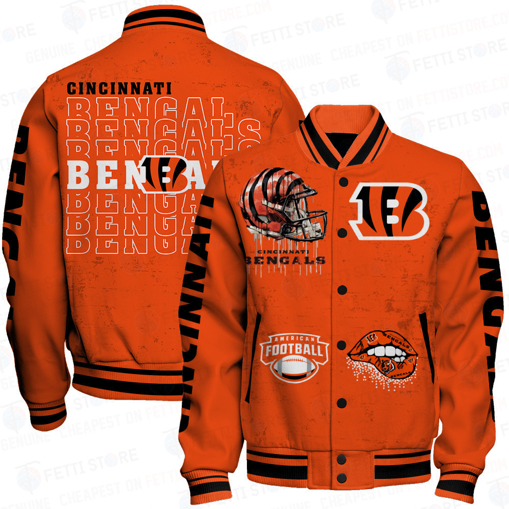 cincinnati bengals nfl baseball varsity jacket baseball jacket all over print stm v6 s4jqw