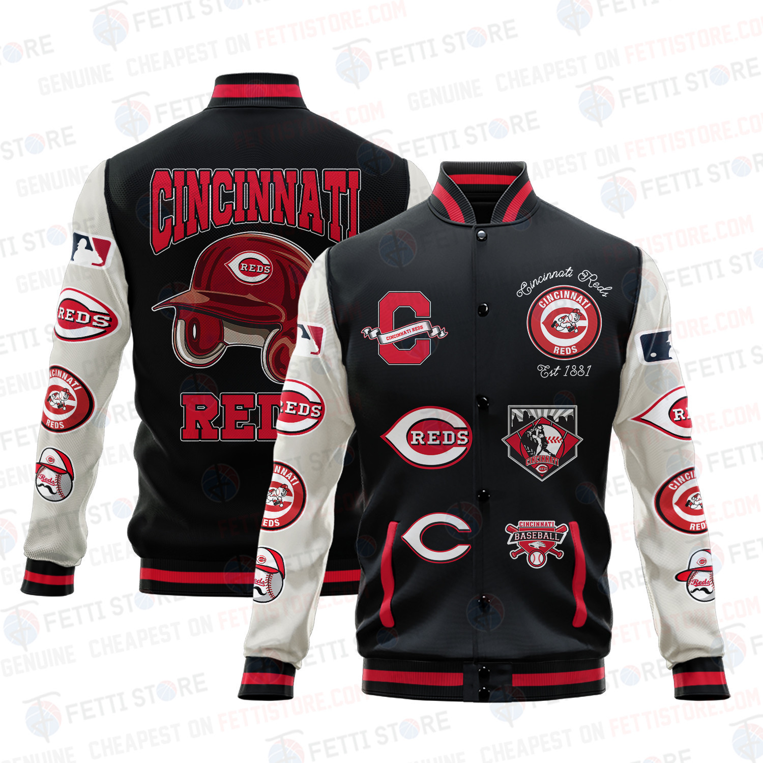 cincinnati reds mlb baseball varsity jacket baseball jacket all over print v2 shaeg