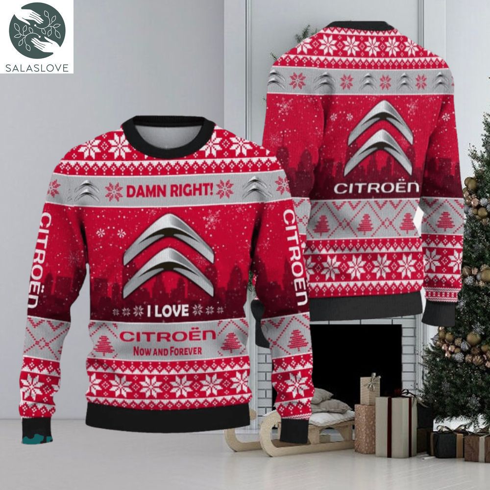 citroen car lovers ugly christmas sweater gift holidays 1 pcneca