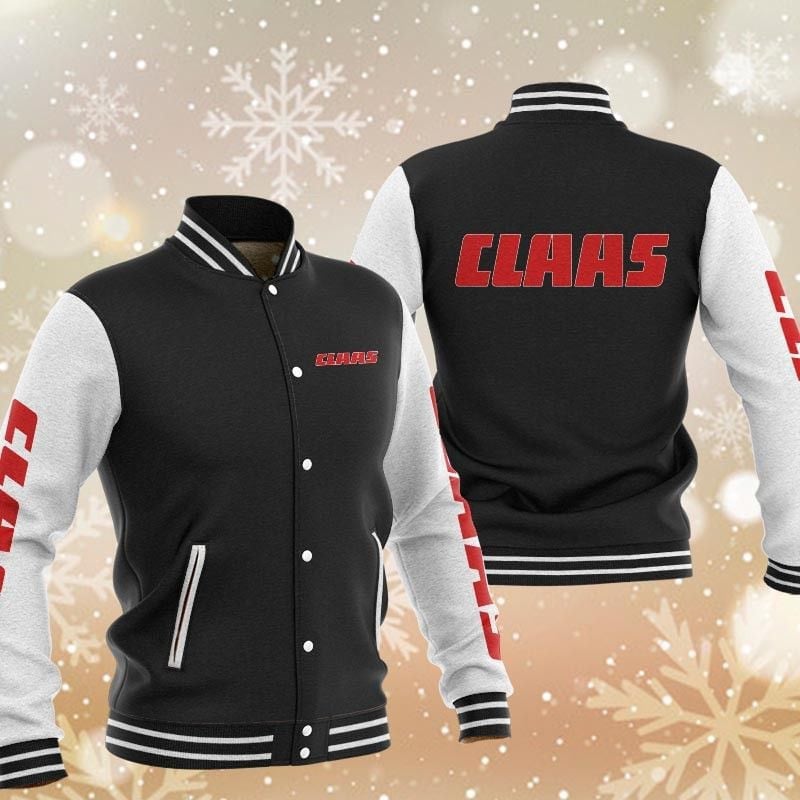 claas brand logo baseball varsity jacket baseball jacket all over print hu0im