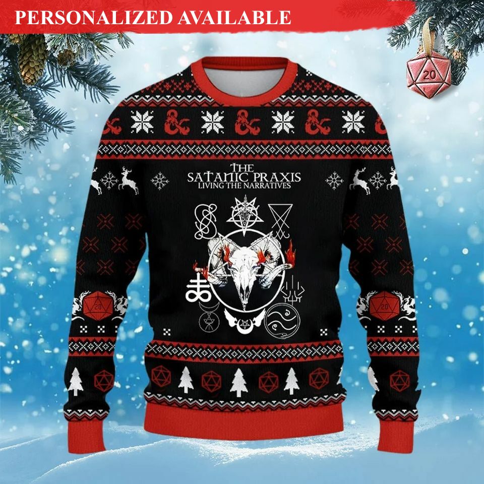 classes sheep 039s head dungeons and dragons ugly sweater 5226