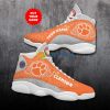 clemson tigers football team best custom name air jordan 13 shoes