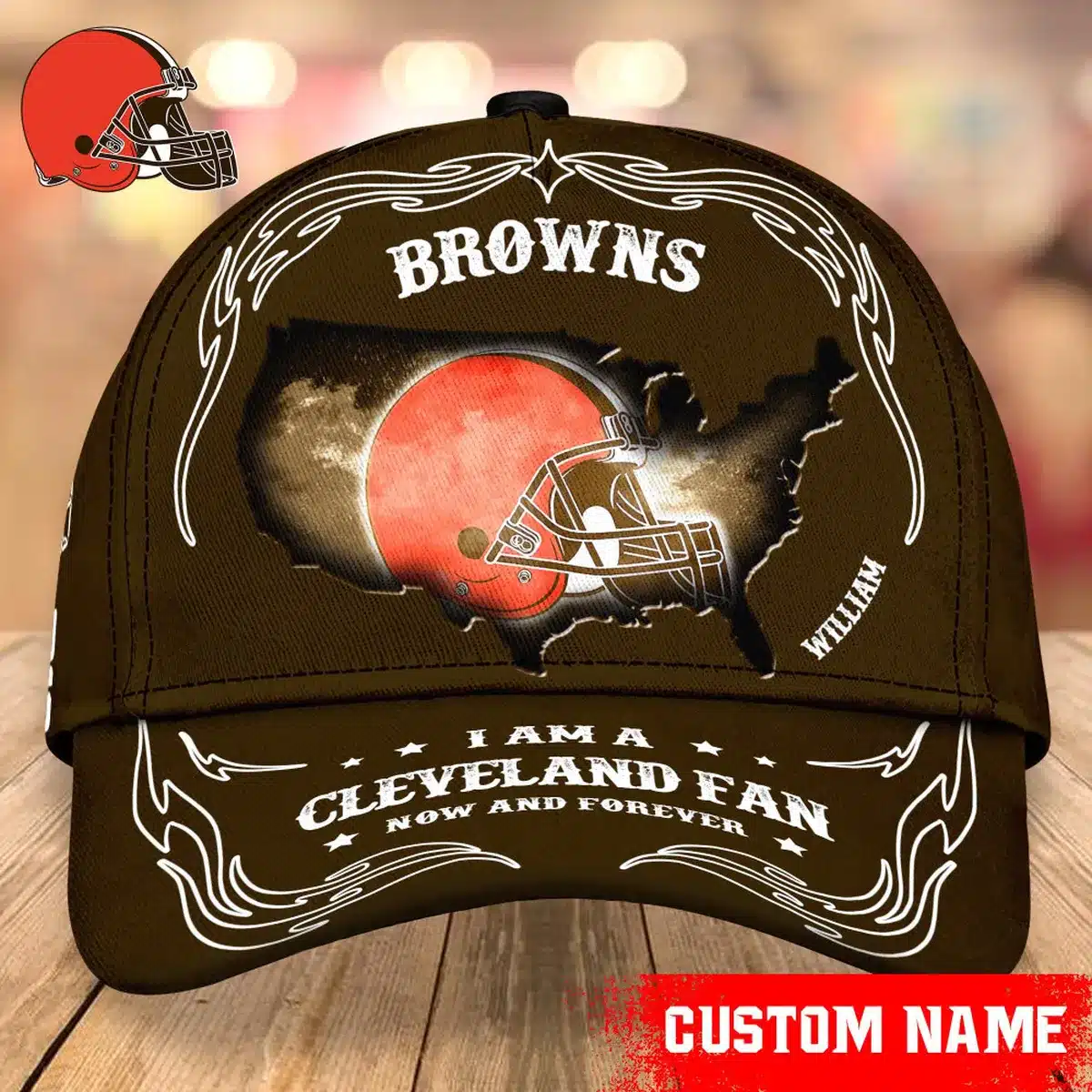 cleveland browns classic cap gift for fans wty241107 dvkb4