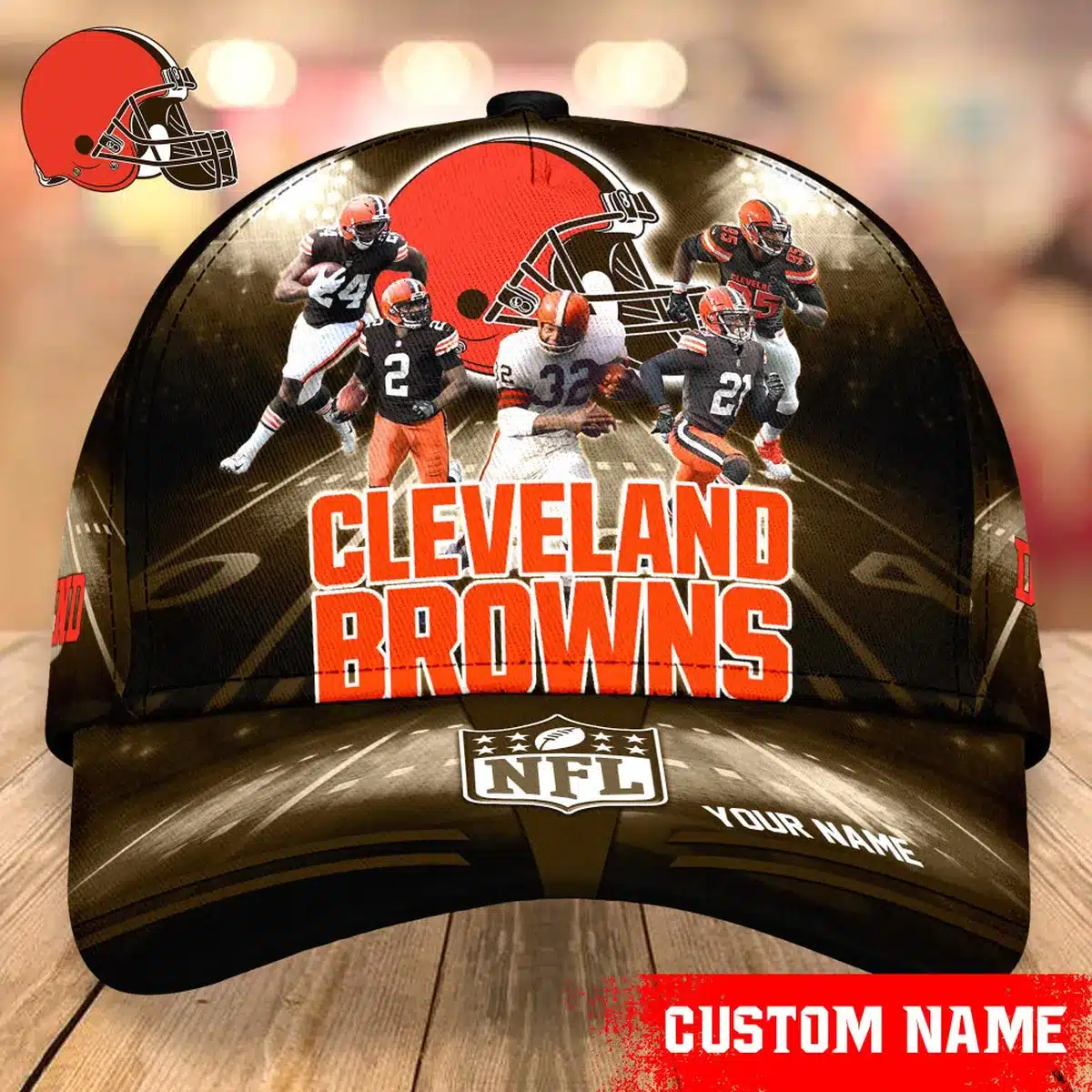 cleveland browns classic cap gift for fans wty241123 dzm2i