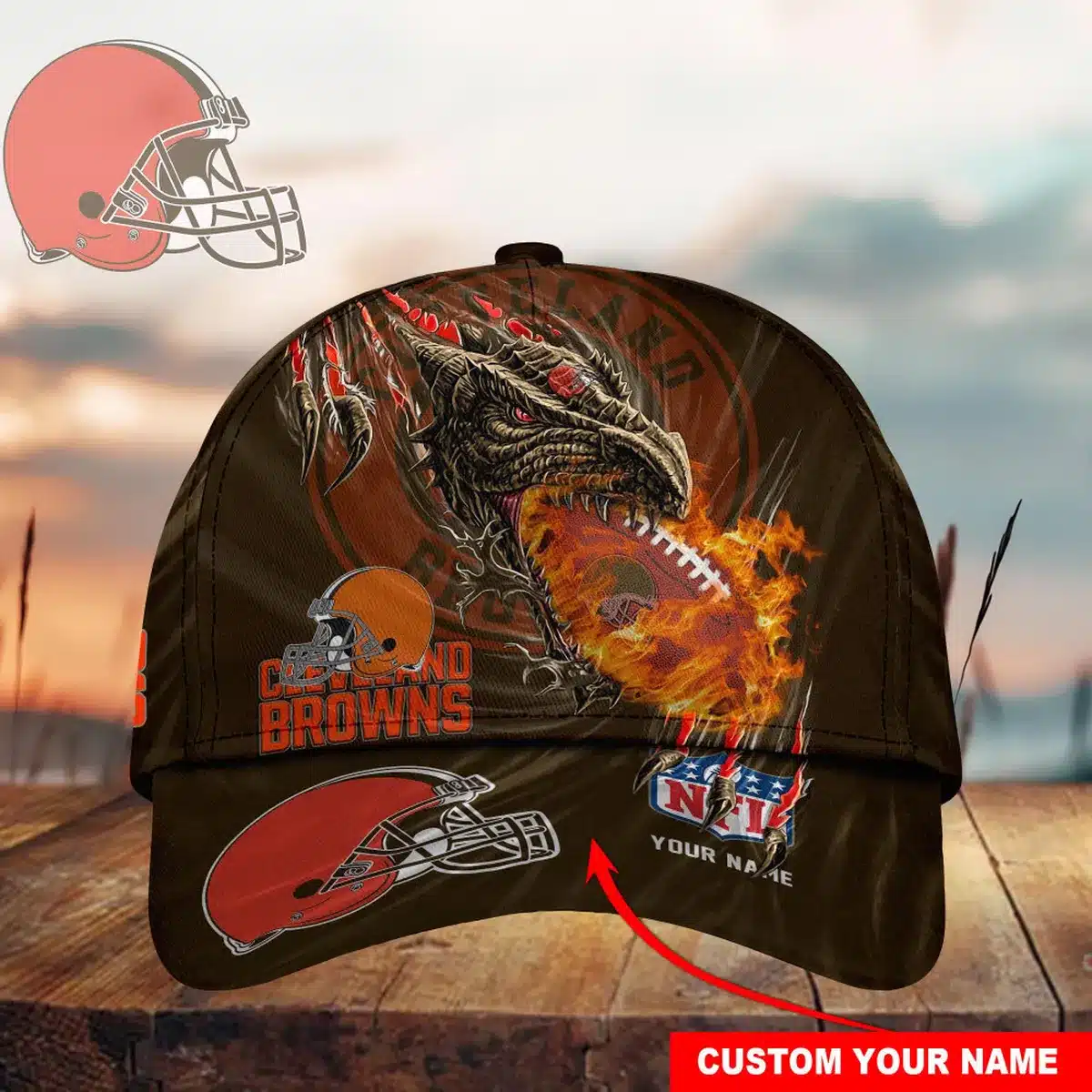 cleveland browns classic cap gift for fans wty241124 nyqyu