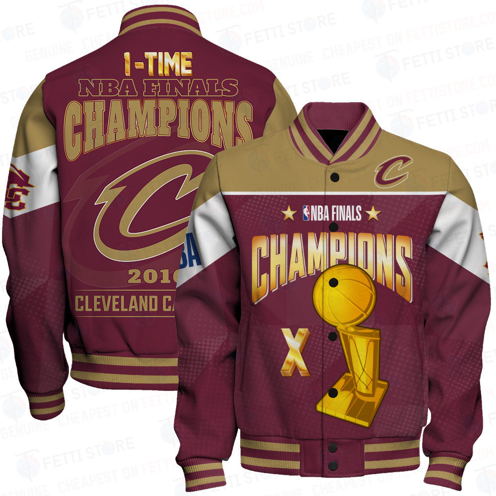 cleveland cavaliers champions print baseball varsity jacket baseball jacket all over print sfat v5 8d0ks