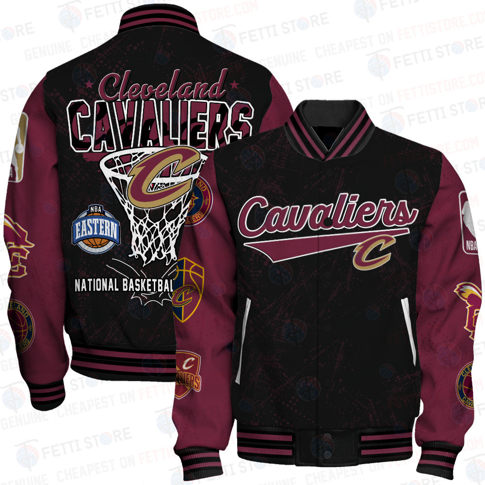 cleveland cavaliers nba baseball varsity jacket baseball jacket all over print sfat v20 wo3zx