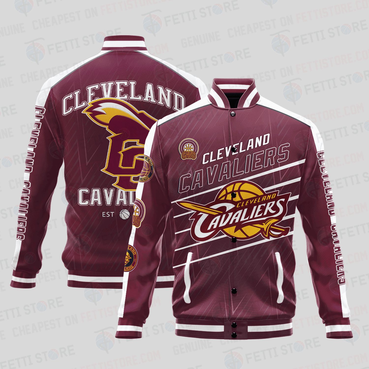 cleveland cavaliers nba baseball varsity jacket baseball jacket all over print sh1 v3 yaix1