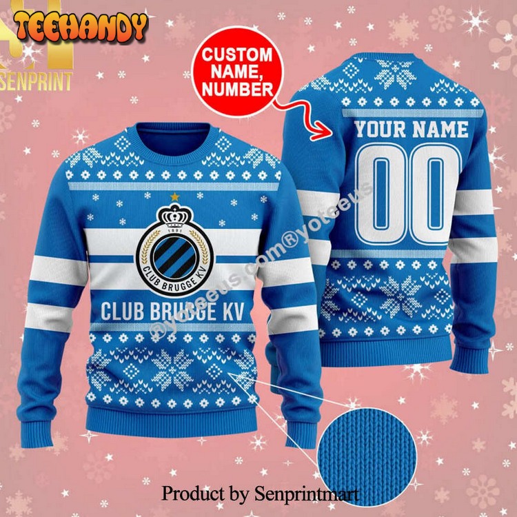 club brugge 3d printed ugly xmas sweater e2bdd