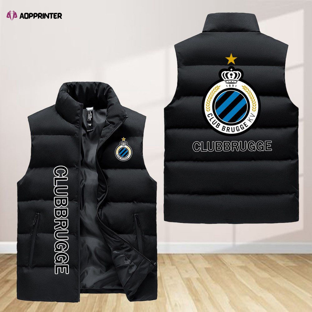 club brugge kv sleeveless puffer jacket custom for fans spj0631