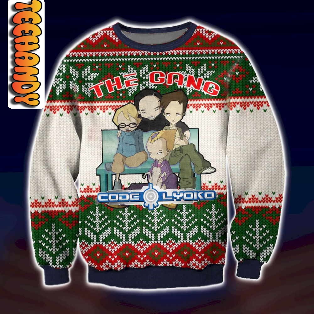 code lyoko the gang ugly christmas sweater50898