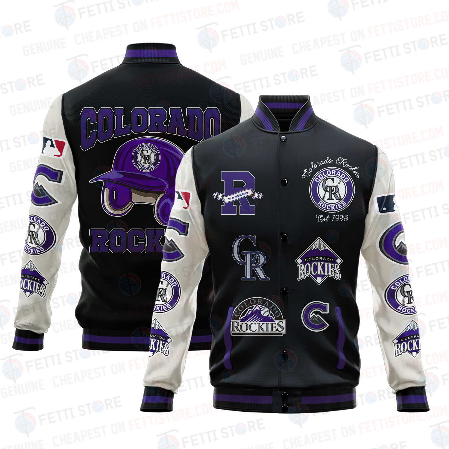 colorado rockies mlb baseball varsity jacket baseball jacket all over print v2 g3x7x