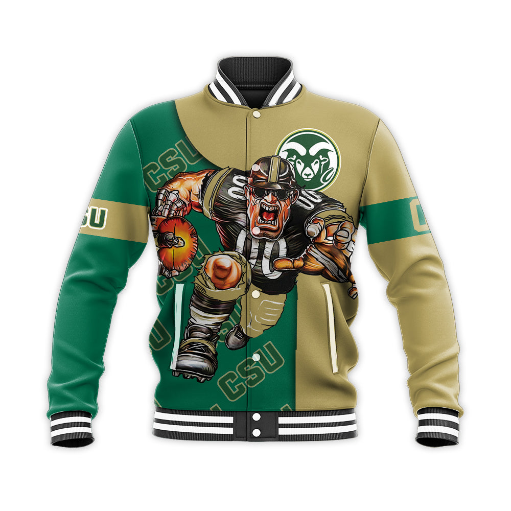 colorado state rams baseball jacket button up zipper hooded all over print football go on gift for fans ncaa znofl