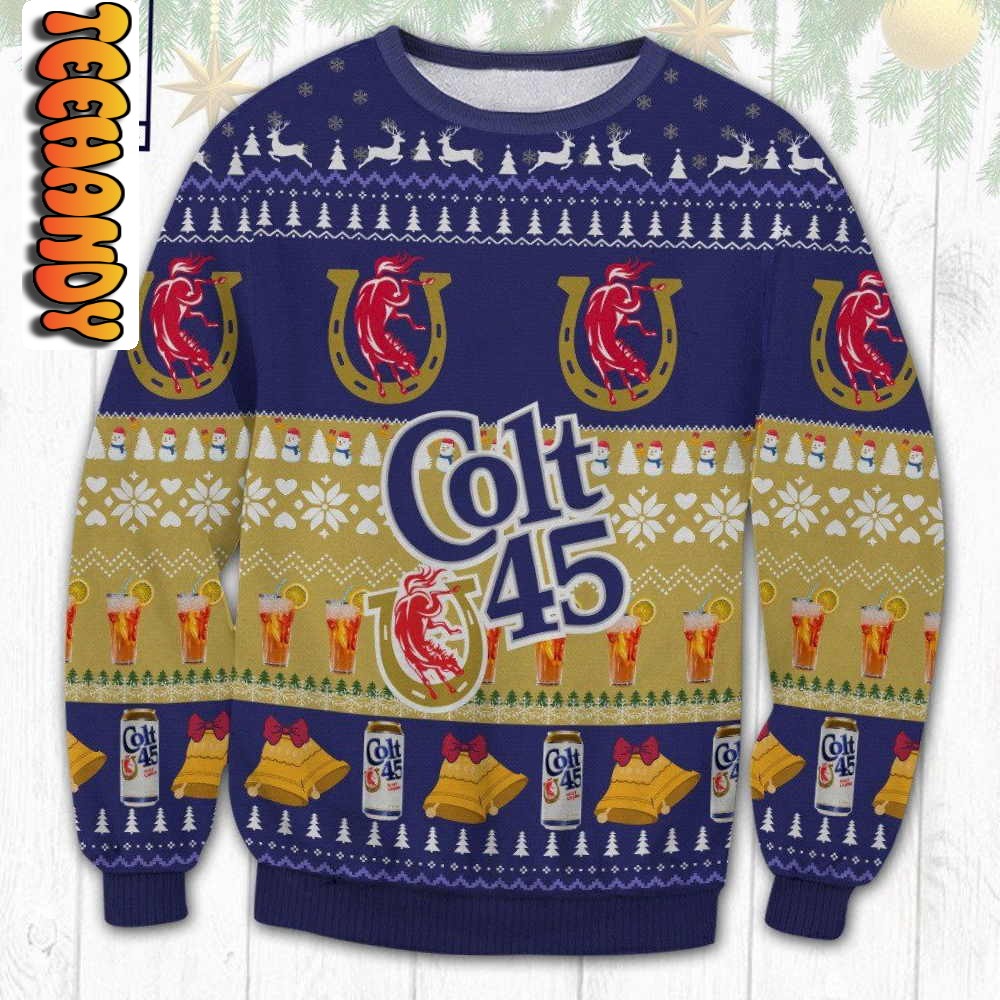 colt 45 ugly christmas sweater34292