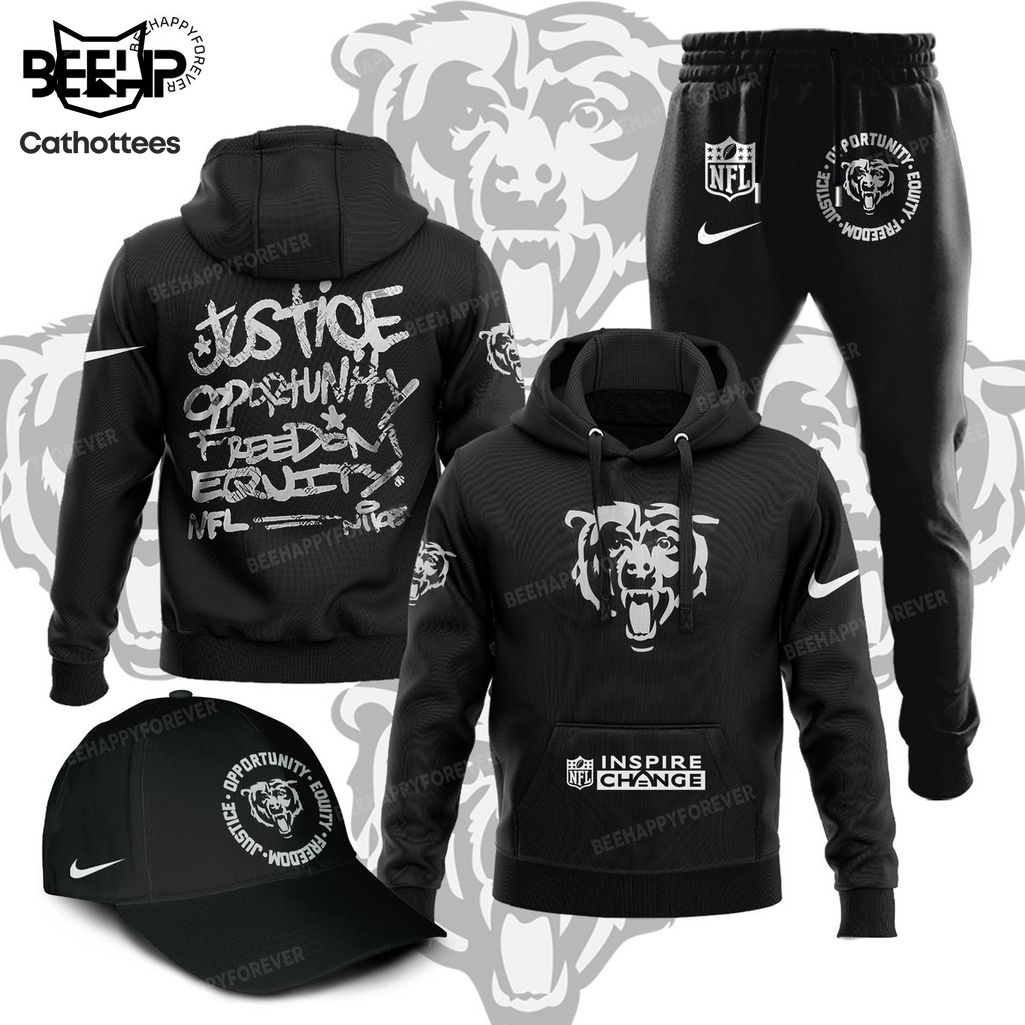 comfimerch chicago bears nfl personalized combo hoodie and jogger for fans afjvs