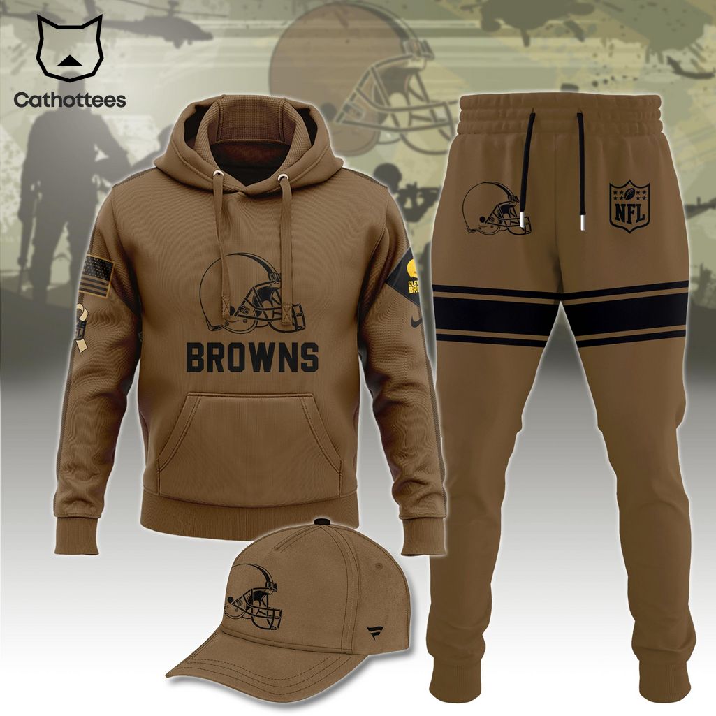 comfimerch cleveland browns nfl personalized combo hoodie and jogger for fans bz3wd