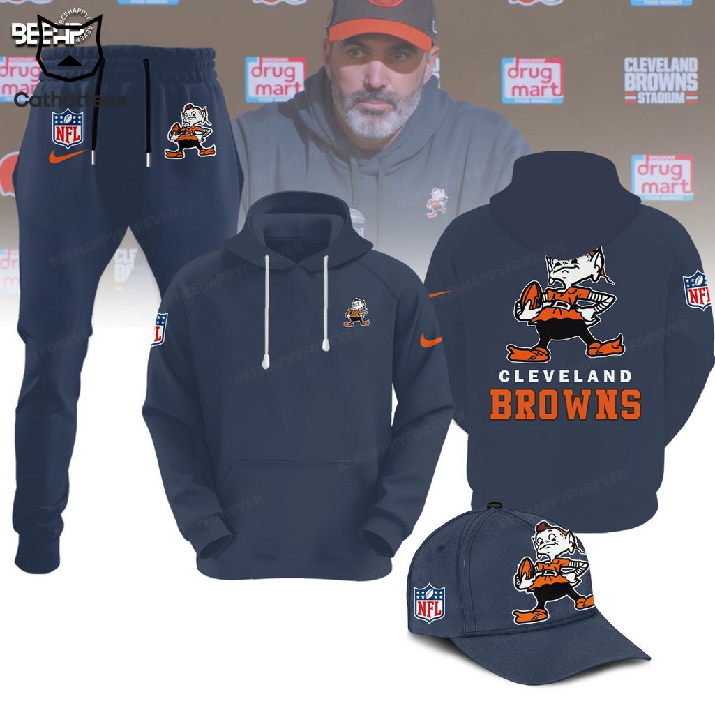 comfimerch cleveland browns nfl personalized combo hoodie and jogger for fans lzgdq