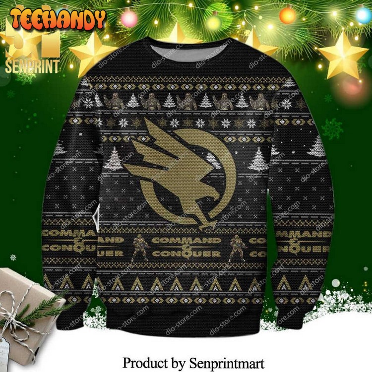 command and conquer knitted ugly xmas sweater 8dwsr