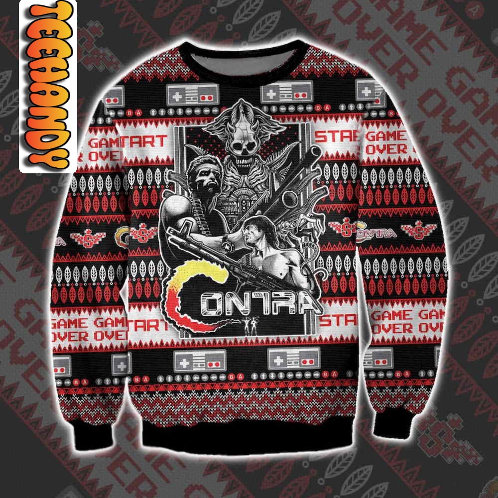 contra the memories ugly christmas sweater30196