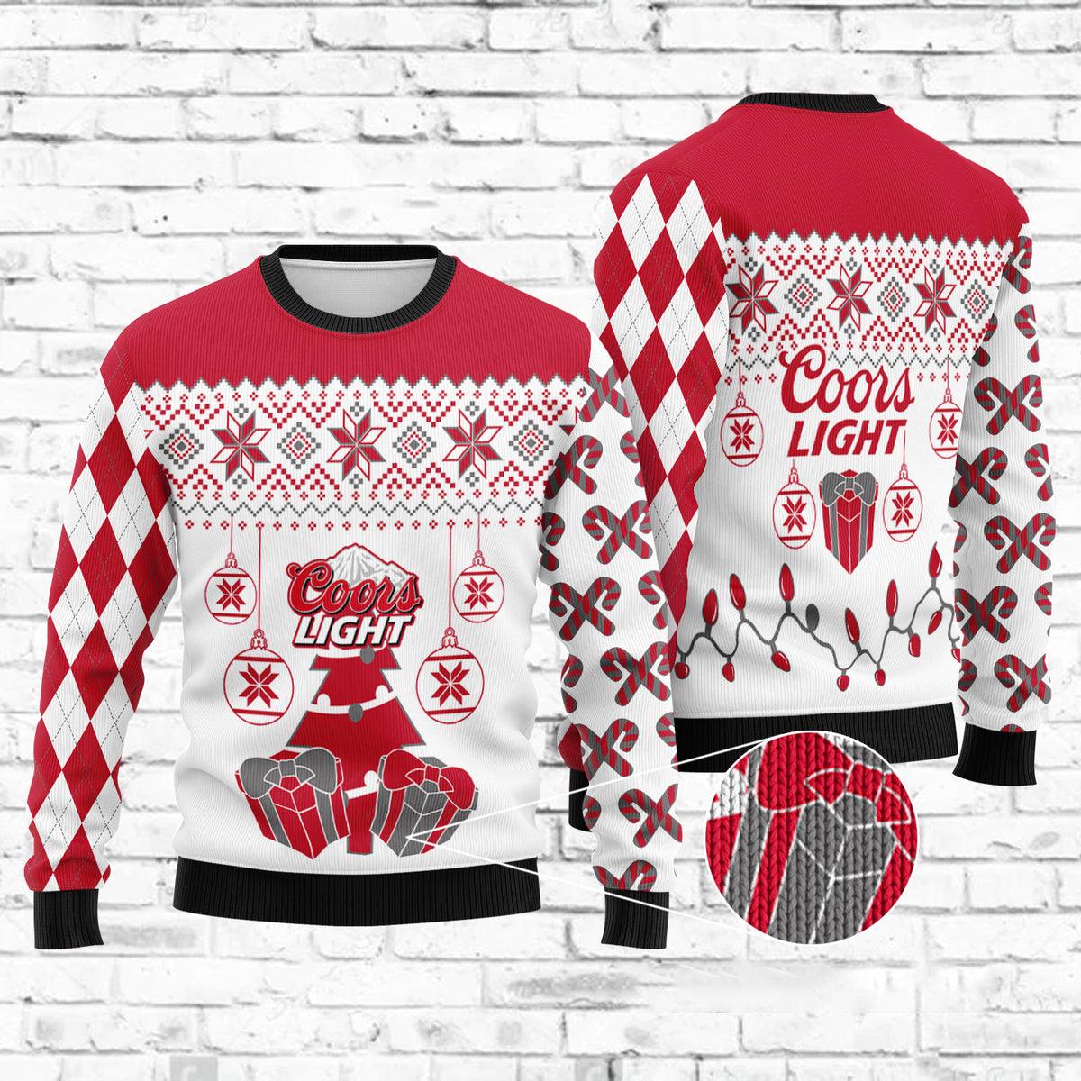 coors light christmas gift ugly sweater flexiquor com