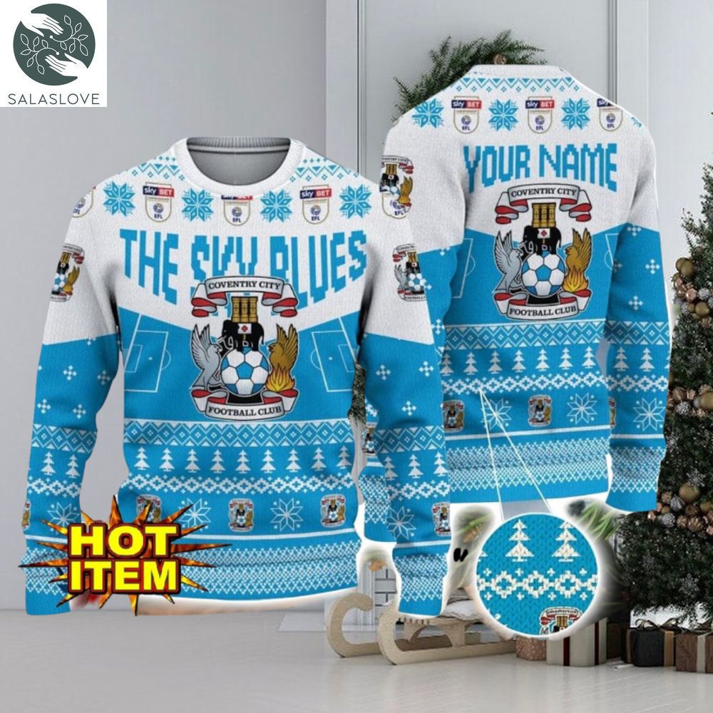 coventry city fc big logo custom name 3d ugly christmas sweater 1 uouzru