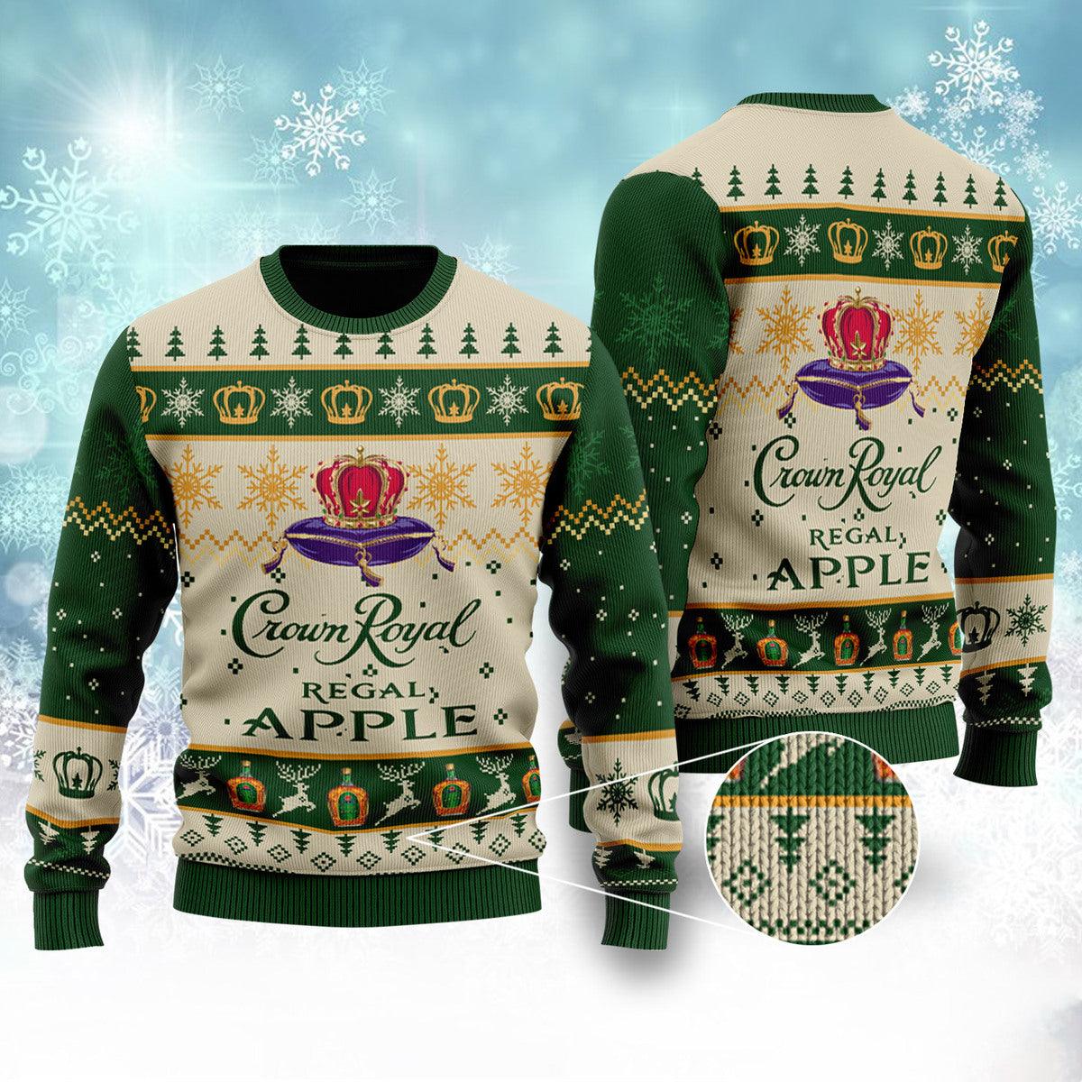 crown royal regal apple ugly sweater flexiquor com