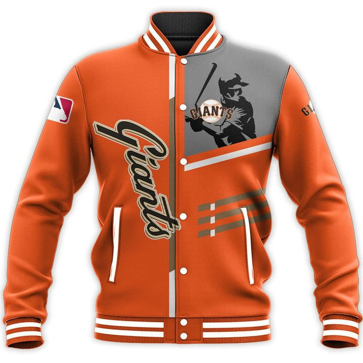 custom name and number mlb san francisco giants 3d unisex baseball varsity jacket baseball jacket all over print pzz9o