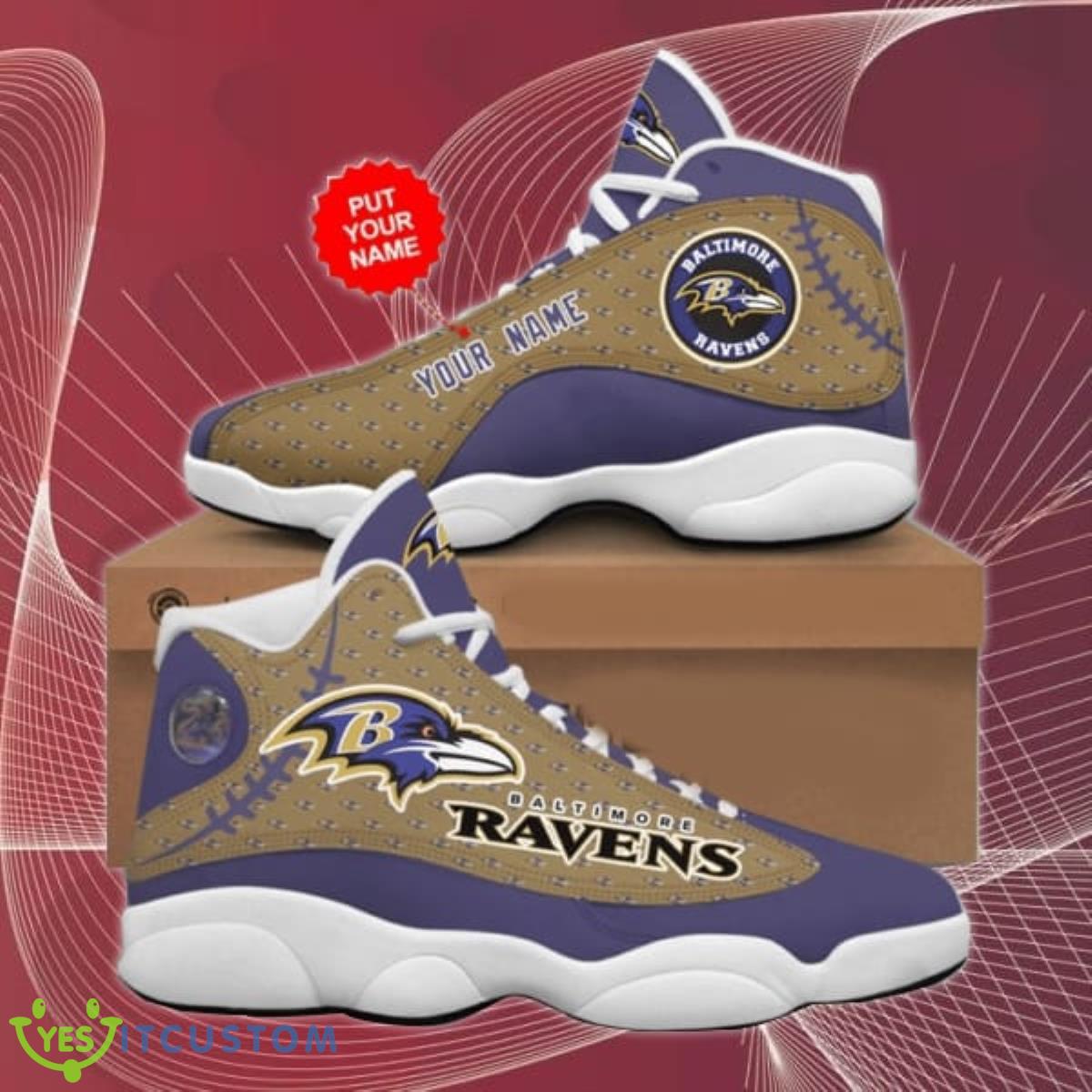 custom name baltimore ravens nfl air jordan 13