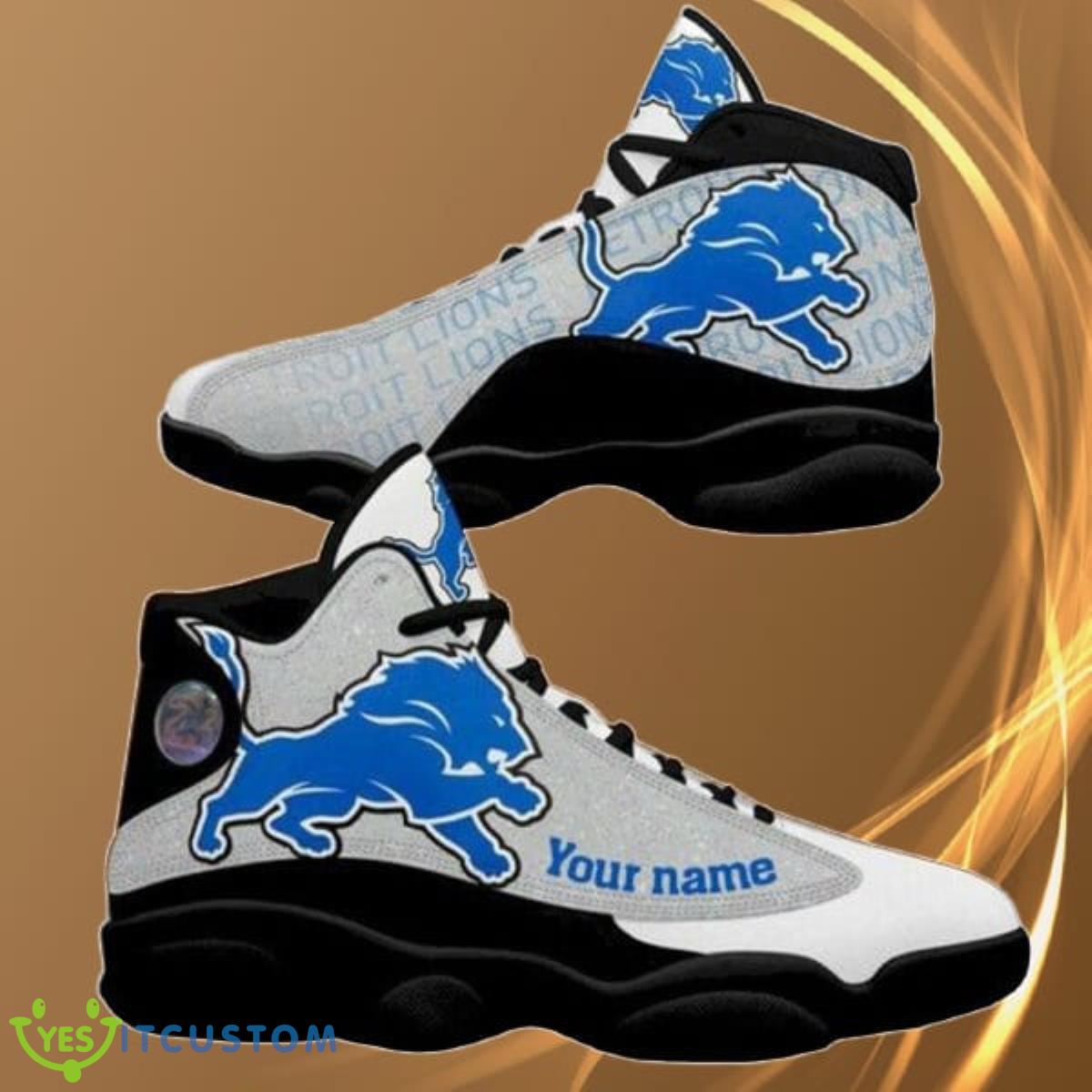 custom name detroit lions nfl air jordan 13