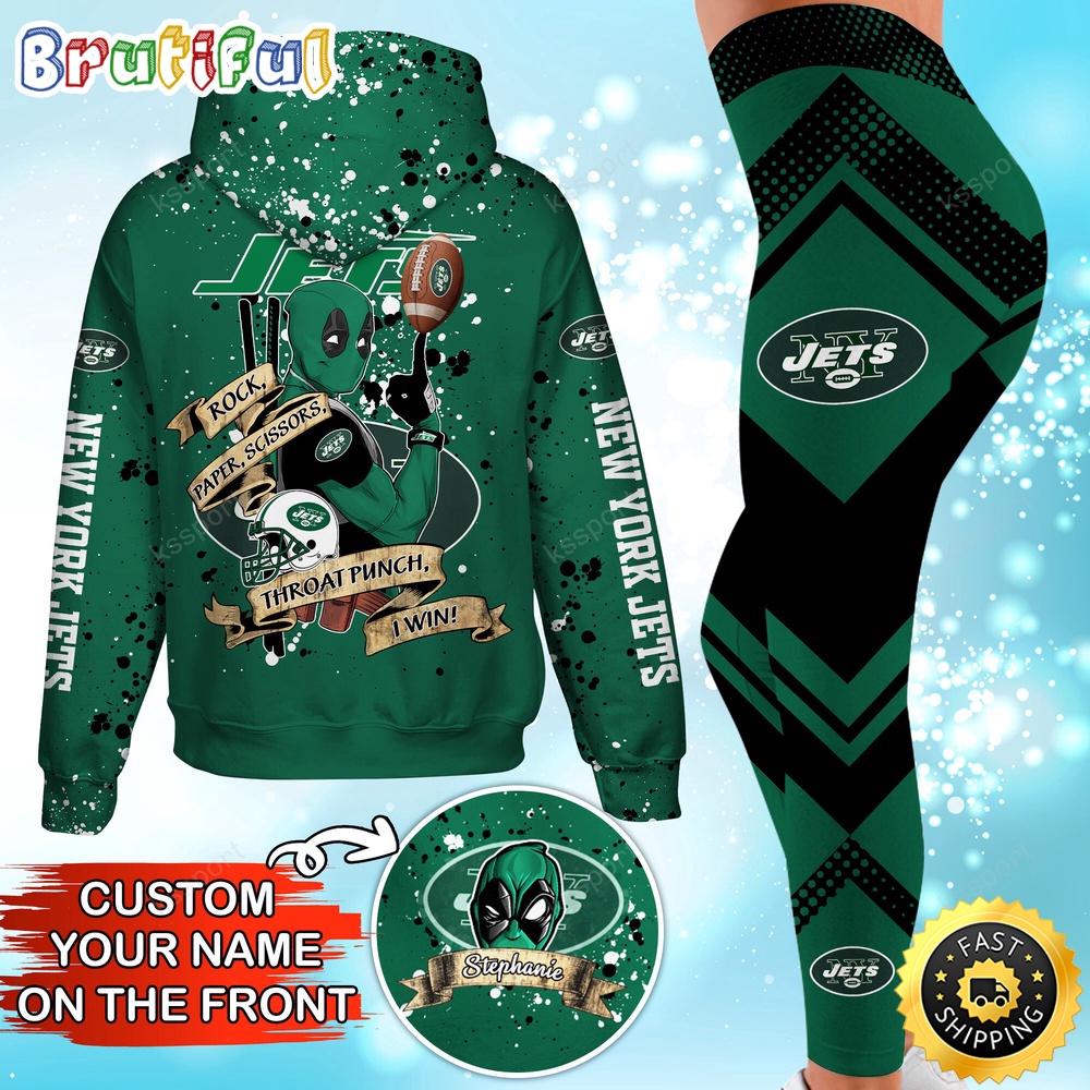 custom nfl new york jets hoodie leggings rock paper scissors throat punch i win hoodie 2cgje