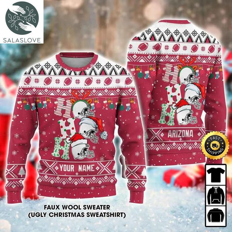 customized arizona cardinals ugly christmas sweater 1 swe0ia