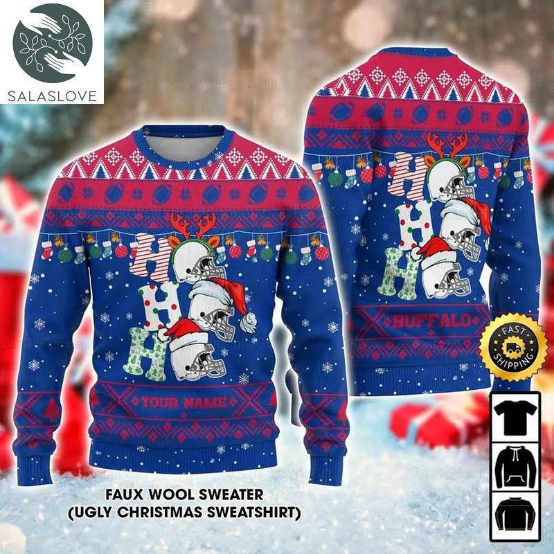 customized buffalo bills ugly christmas sweater gift for fan 1 pwp6as