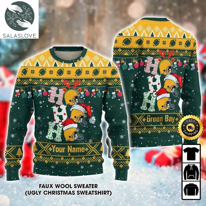 customized green bay packers ugly christmas sweater gift for fan 1 rdhltu