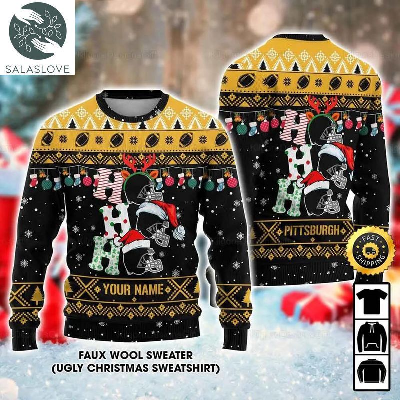 customized pittsburgh steelers ugly christmas sweater 1 srzufr