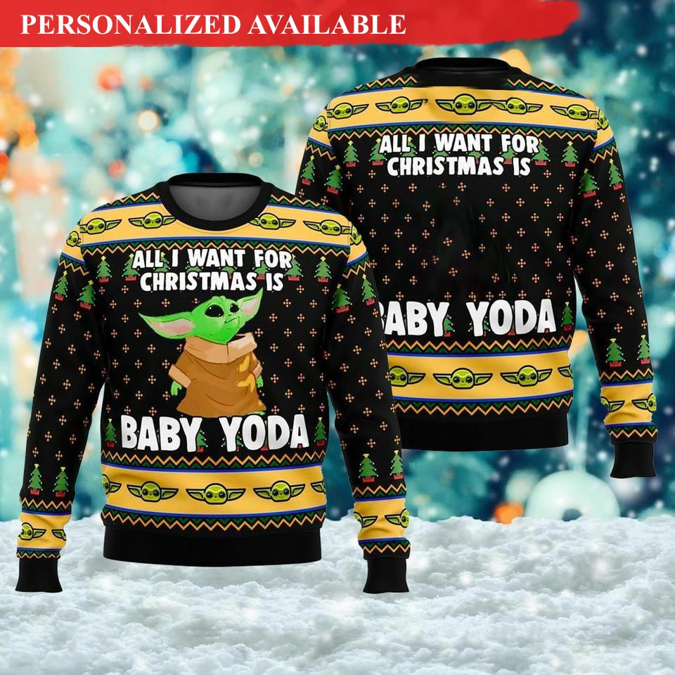 cute baby all i want movie ugly christmas sweater 4374