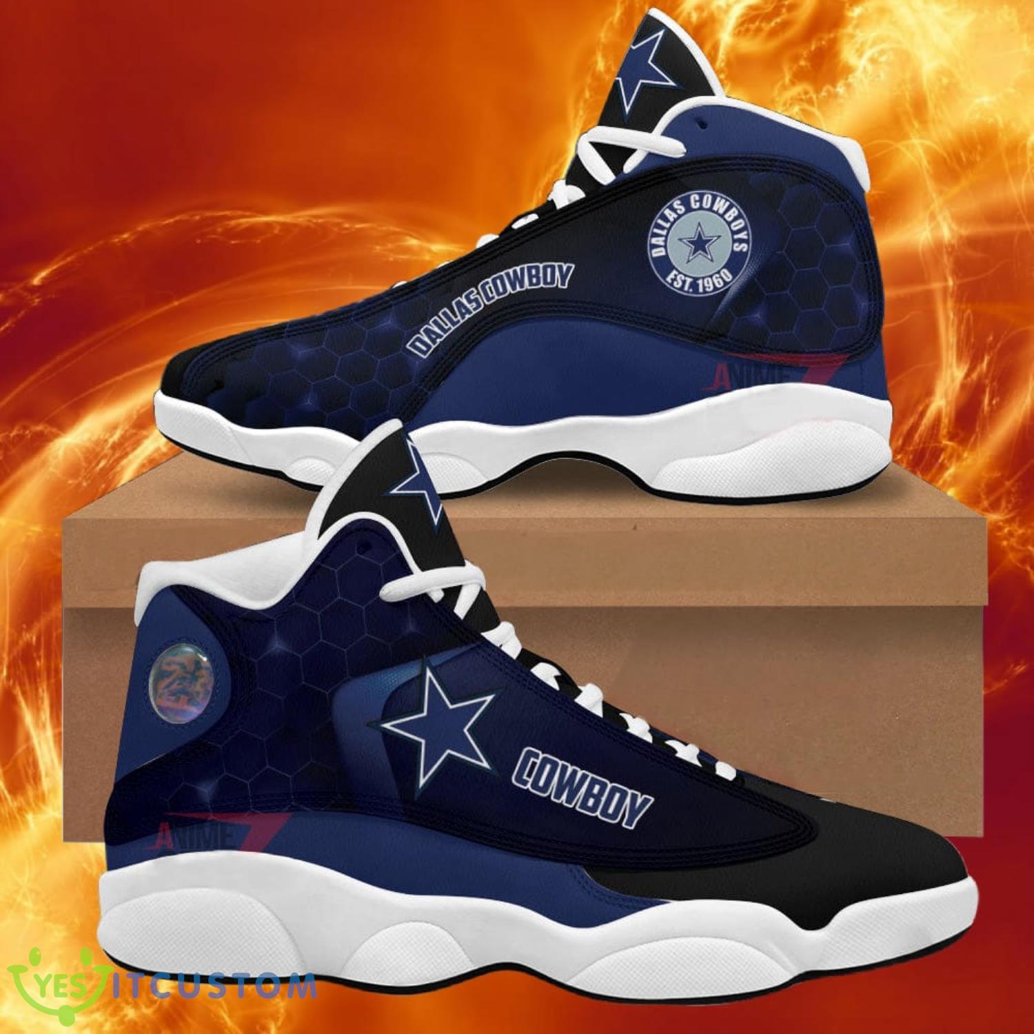 dallas cowboy air jordan 13 sneakers nfl custom sport shoes