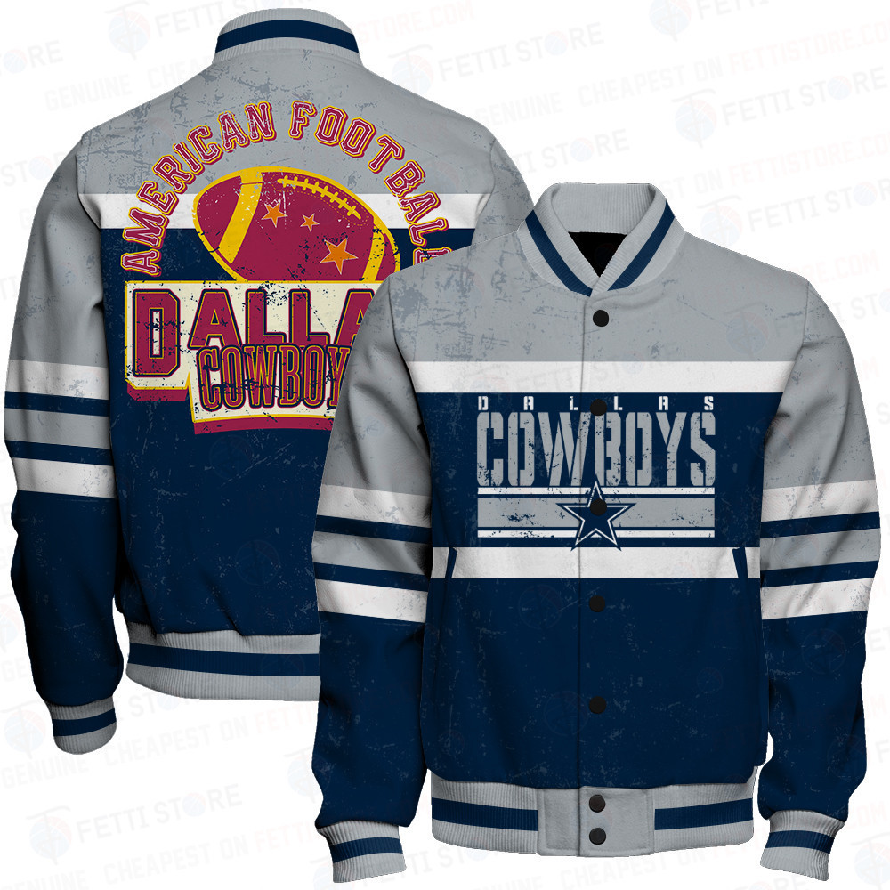 dallas cowboys american football art print baseball varsity jacket baseball jacket all over print ocis1