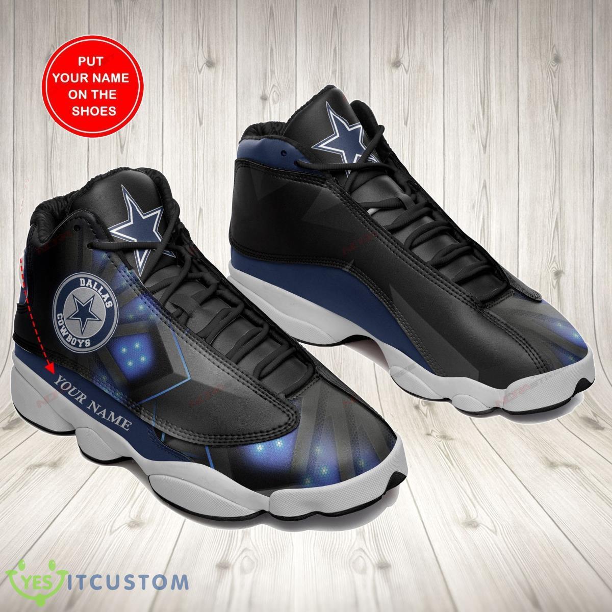 dallas cowboys football team air jordan 13 custom name sneakers best gift for fans shoes