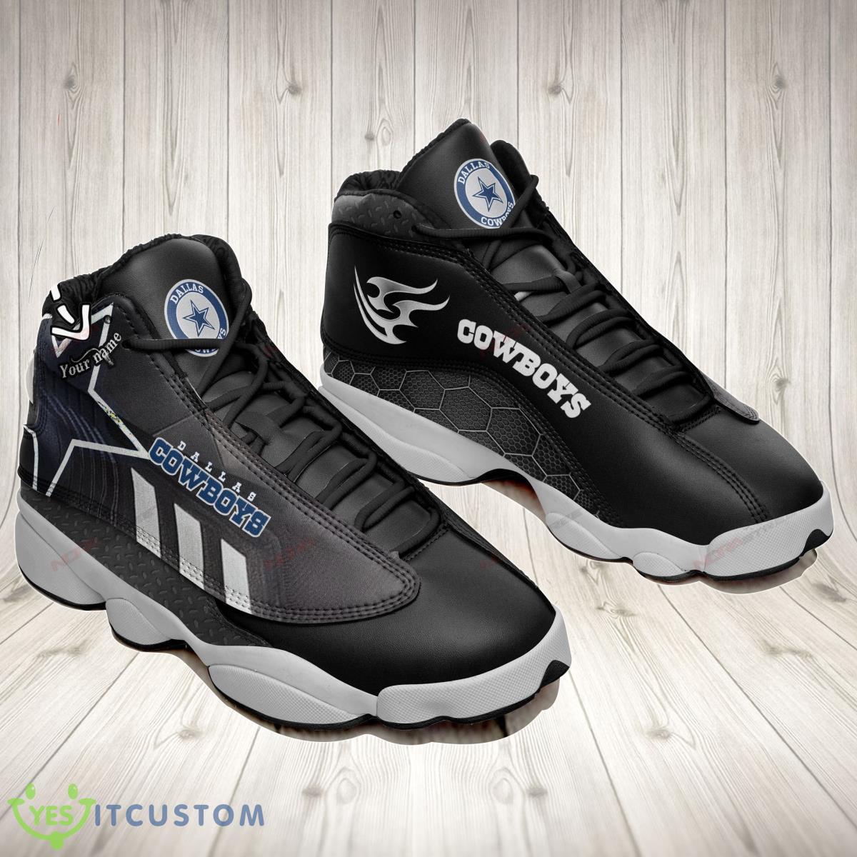 dallas cowboys football team air jordan 13 custom name sneakers special gift for fans shoes