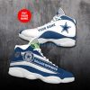 dallas cowboys football team best custom name air jordan 13 shoes