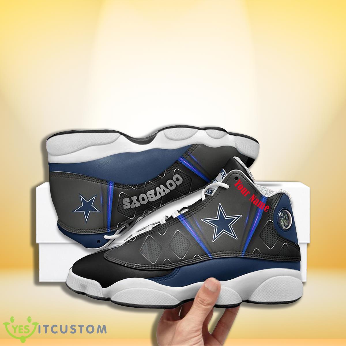 dallas cowboys football team custom name air jordan 13 sneakers best gift for men women