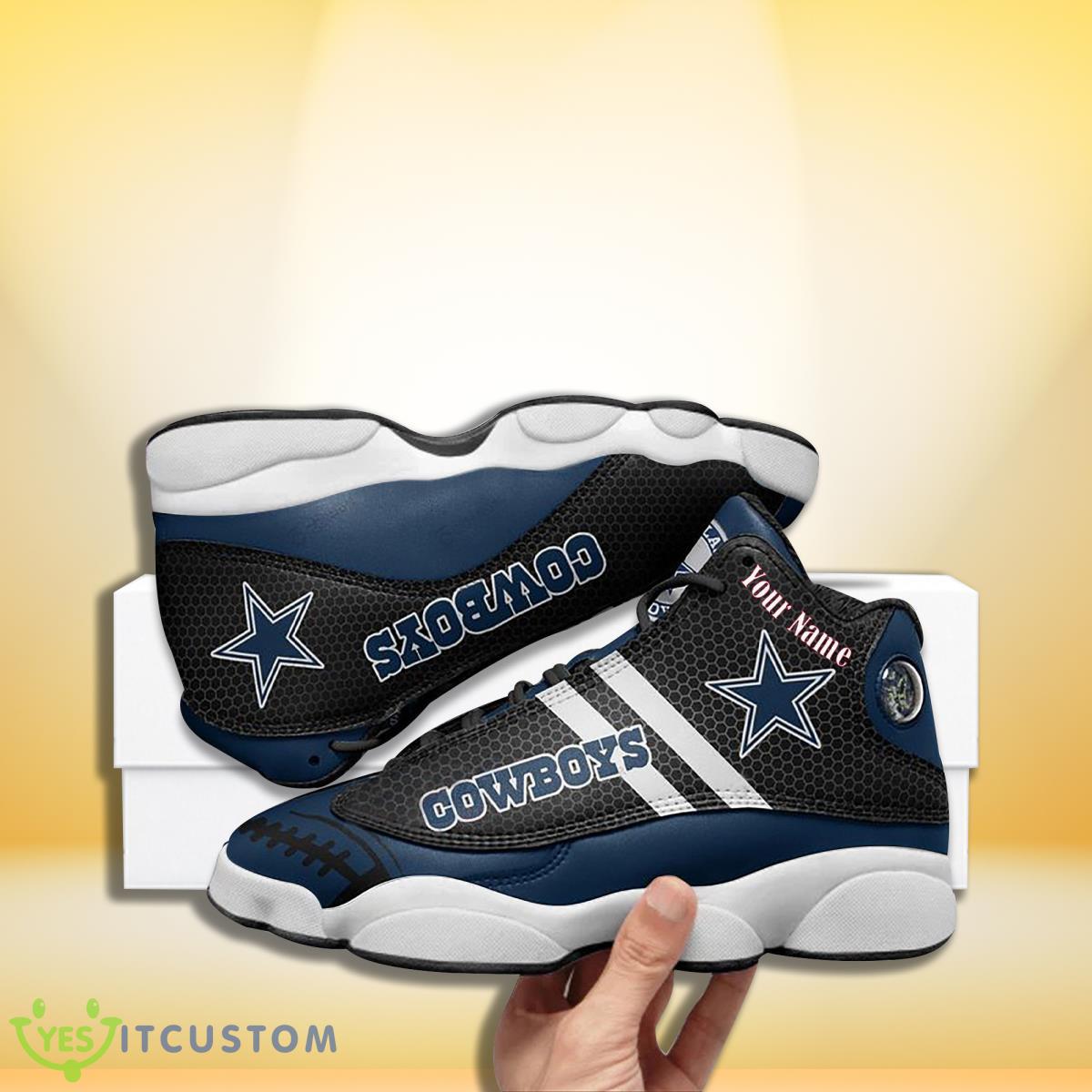 dallas cowboys football team custom name air jordan 13 sneakers best gift for real fans