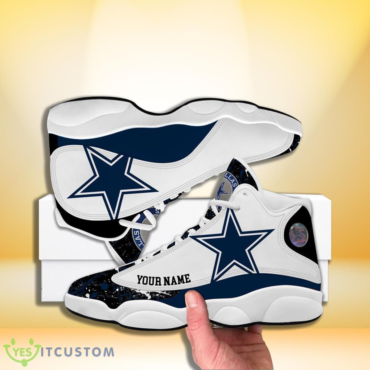 dallas cowboys football team custom name air jordan 13 sneakers for men and women fans